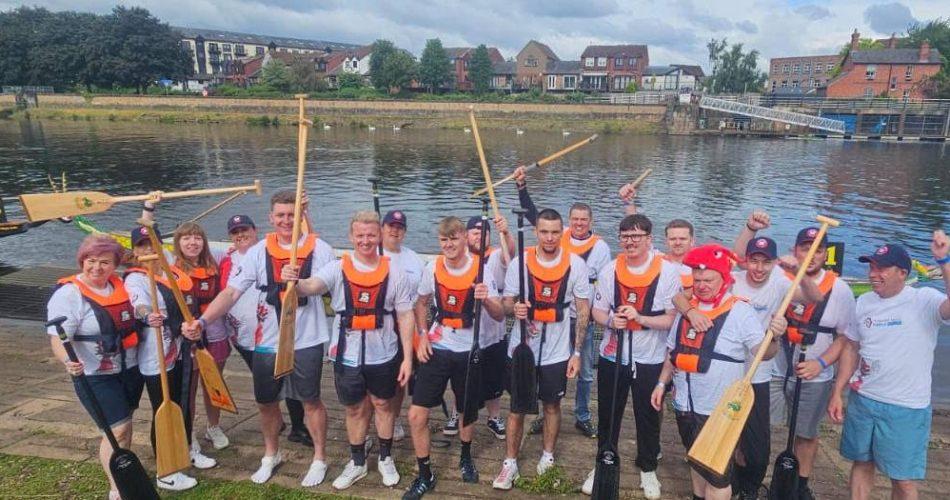 Mitchells Team at the 2024 Dragon Boat Race in Nottingham